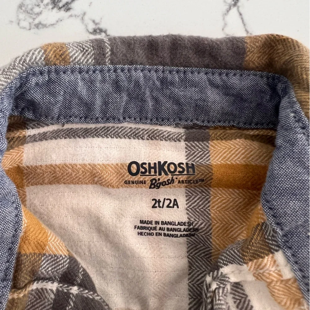 Oshkosh Plaid Flannel Shirt